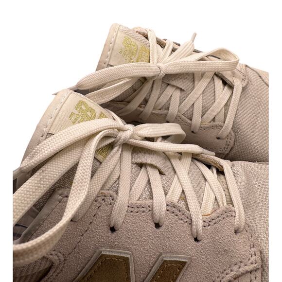 New Balance x J.Crew Gold Salt Sneakers Women's Size 7 - Picture 6 of 8